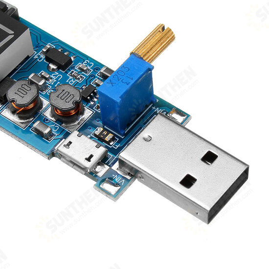 DC 3.5- 12V To DC 1.2-24V DC-DC USB Step UP / Down Power Supply Module Adjustable Boost Buck Convert