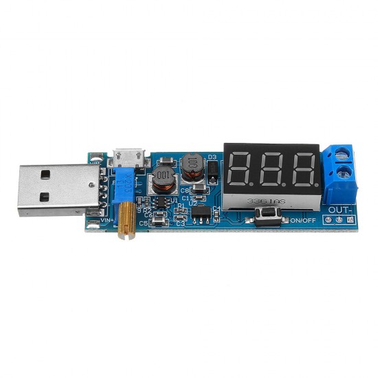 DC 3.5- 12V To DC 1.2-24V DC-DC USB Step UP / Down Power Supply Module Adjustable Boost Buck Convert