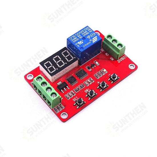 DVB01 DC 5V 12V 24V Digital Display Window Voltage Comparator Voltage Measurement Charge Discharge Overvoltage Undervoltage Over-limit Protection Module Board