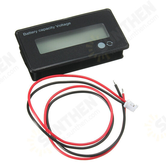 12V/24V/36V/48V 8-70V LCD Acid Lead Lithium Battery Capacity Indicator Digital Voltmeter