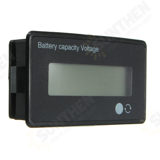 12V/24V/36V/48V 8-70V LCD Acid Lead Lithium Battery Capacity Indicator Digital Voltmeter