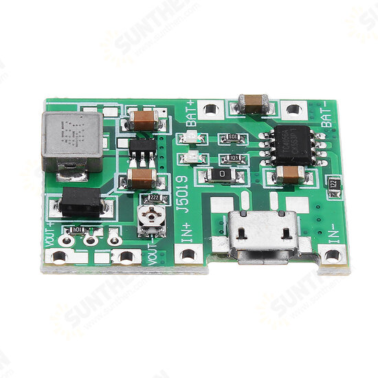 3.7V 9V 5V 2A Adjustable Step Up 18650 Lithium Battery Charging Discharge Integrated Module