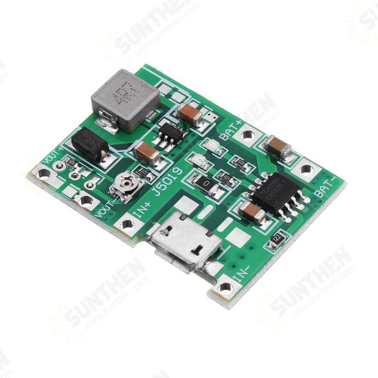 3.7V 9V 5V 2A Adjustable Step Up 18650 Lithium Battery Charging Discharge Integrated Module