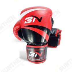 10OZ/12OZ BN Durable PU Leather Boxing Gloves MMA Style Muay Thai Karate Protector Jabbing Gym Punch Kick Training Boxing Gloves