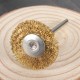3mm Brass Wire Wheel Brush Cup forDrill Rust Weld Die Grinder