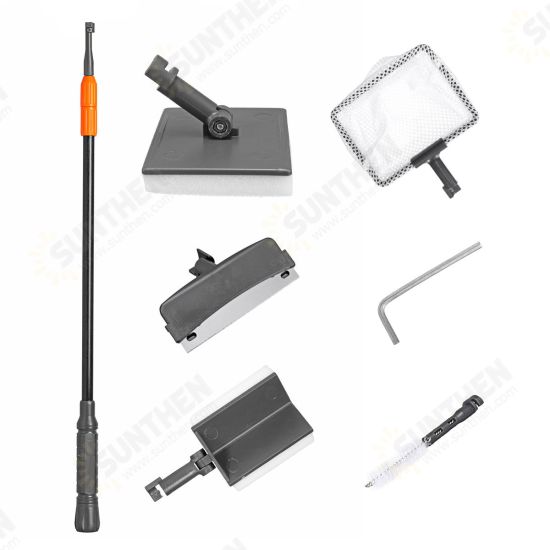 5 in 1 Aquarium Cleaning Set Fish Tank Long Handle Fish Tank Brush Functional Five Cleaning Brush