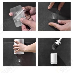 Toilet Brush And Holder Set Silicone & Antibacterial Bristles Bathroom Cleaning Brush Tool Toilet Brush And Holder Set Silicone & Antibacterial Bristles Bathroom Cleaning Brush Tool