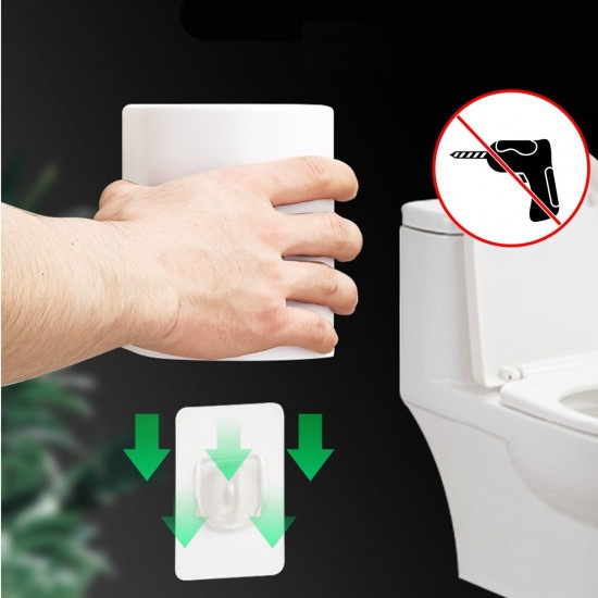 Toilet Brush Bracket Wall-mounted Bathroom Cleaning Brush Kit Holder Cleaner Set