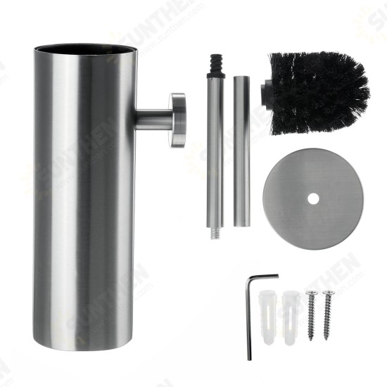 Toilet Cleaning Brushes Wall-mounted Stainless Steel Handle Toilet Bathroom Easy install