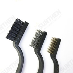 Toothbrush Type Small Wire Brush Industrial Toothbrush Cleaning and Derusting mini Copper Wire Stainless Steel Wire Nylon Diamond Brush Toothbrush Type Small Wire Brush Industrial Toothbrush Cleaning and Derusting mini Copper Wire Stainless Steel Wire Nylon Diamond Brush