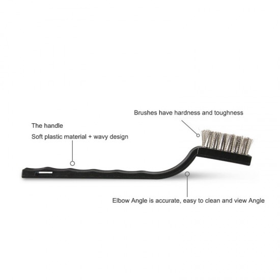 Toothbrush Type Small Wire Brush Industrial Toothbrush Cleaning and Derusting mini Copper Wire Stainless Steel Wire Nylon Diamond Brush