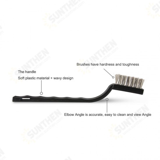 Toothbrush Type Small Wire Brush Industrial Toothbrush Cleaning and Derusting mini Copper Wire Stainless Steel Wire Nylon Diamond Brush