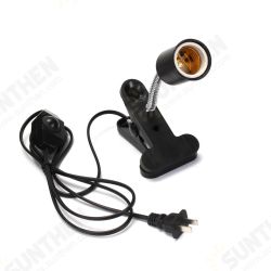 10CM E27 Flexible Bulb Adapter Lampholder Socket with Clip Dimming Switch EU US Plug for Pet Light 10CM E27 Flexible Bulb Adapter Lampholder Socket with Clip Dimming Switch EU US Plug for Pet Light