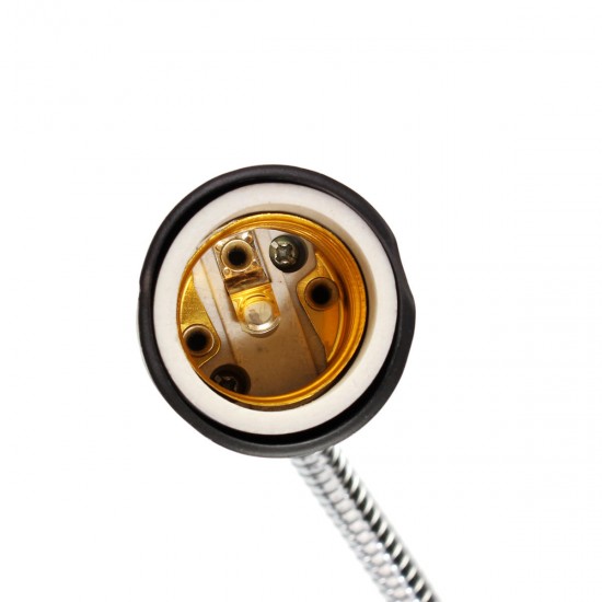 10CM E27 Flexible Bulb Adapter Lampholder Socket with Clip Dimming Switch EU US Plug for Pet Light