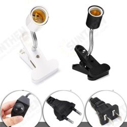 10CM E27 Flexible Bulb Adapter Lampholder Socket with Clip Dimming Switch EU US Plug for Pet Light 10CM E27 Flexible Bulb Adapter Lampholder Socket with Clip Dimming Switch EU US Plug for Pet Light