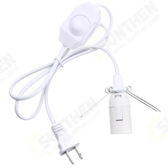 1M E12 Socket Bulb Adapter US Plug with Dimmer Cable Cord Switch for Himalayan Salt Lamp Electric