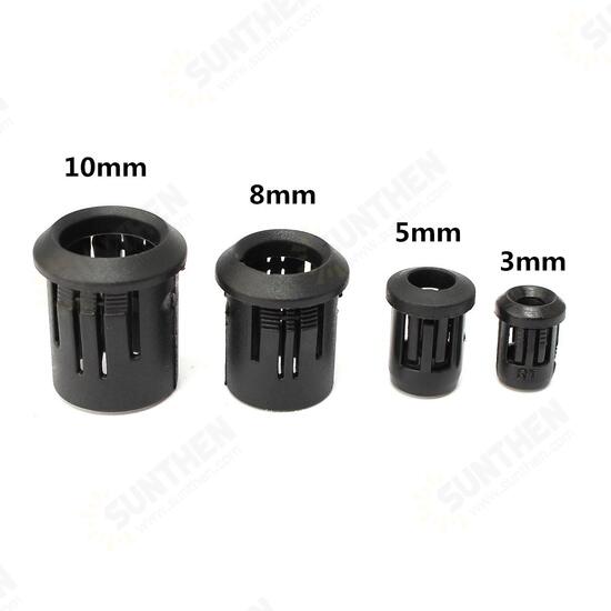 3/5/8/10MM LED Black Plastic Light Lamp Light Emitting Diode Holder Clip Bezel Mount