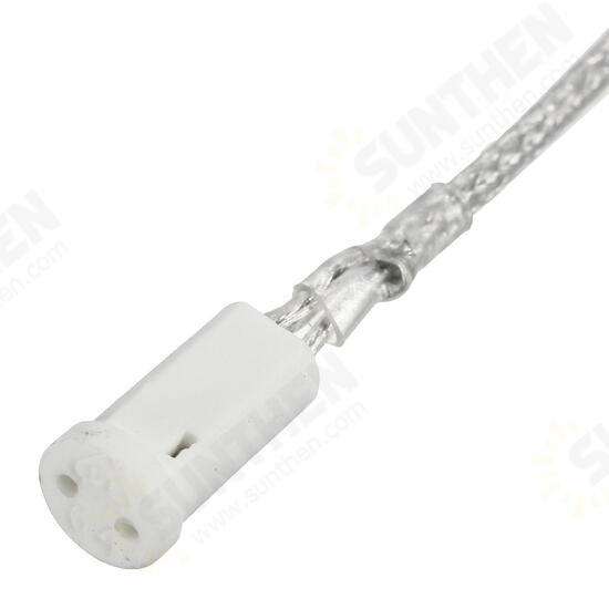 50/100/200cm G4 Socket Base Holder Connector White Ceramic LED Halogen Bulb Lamp Light