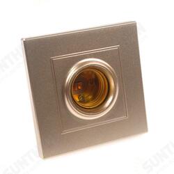 86 Type Square Shape Golden E27 Lamp Holder Socket Bulb Adapter PC Light Fitting AC250V 86 Type Square Shape Golden E27 Lamp Holder Socket Bulb Adapter PC Light Fitting AC250V
