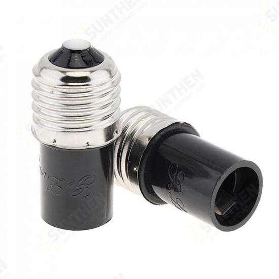 AC100-240V 4A Black E27 To E14 Lamp Holder Light Socket Bulb Adapter