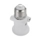 AC100-240V 4A E27 ABS EU Plug Connector Accessories Bulb Adapter Lamp Holder Base Screw Light Socket