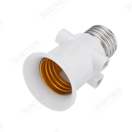 AC100-240V 4A E27 ABS EU Plug Connector Accessories Bulb Adapter Lamp Holder Base Screw Light Socket