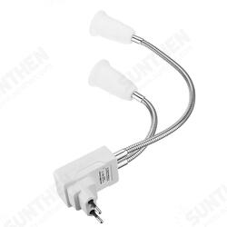 AC100-250V 4A 15-30CM Double Heads E27 Lampholder Bulb Adapter with EU US UK Plug AC100-250V 4A 15-30CM Double Heads E27 Lampholder Bulb Adapter with EU US UK Plug