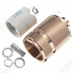 E26 E27 Solid Brass Light Socket Keyless Vintage Industrial Lamps Pendants Gold Lamp Holder E26 E27 Solid Brass Light Socket Keyless Vintage Industrial Lamps Pendants Gold Lamp Holder