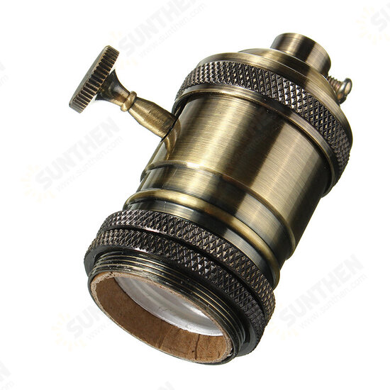 E26/E27 Retro Vintage Edison Industrial Light Bulb Lamp Holder Socket With Switch