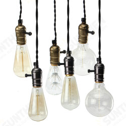 E26/E27 Solid Industrial Triple Lamp Sockets Vintage Edison Hanging Pendant Lamp Holder E26/E27 Solid Industrial Triple Lamp Sockets Vintage Edison Hanging Pendant Lamp Holder