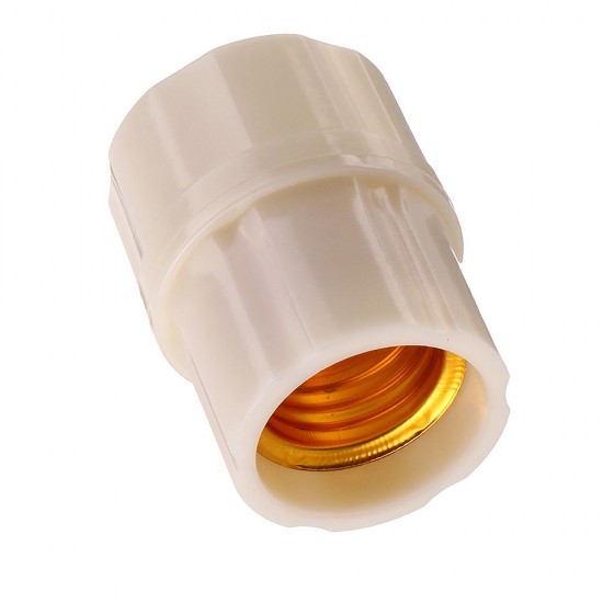 E27 6A Round Plastic Base Screw Light Socket Bulb Adapter Lamp Holder AC250V