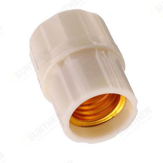 E27 6A Round Plastic Base Screw Light Socket Bulb Adapter Lamp Holder AC250V