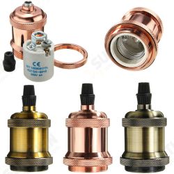 E27 E26 Vintage Retro Edison Screw Bulb Socket Lamp Holder Light Fitting Adapter E27 E26 Vintage Retro Edison Screw Bulb Socket Lamp Holder Light Fitting Adapter