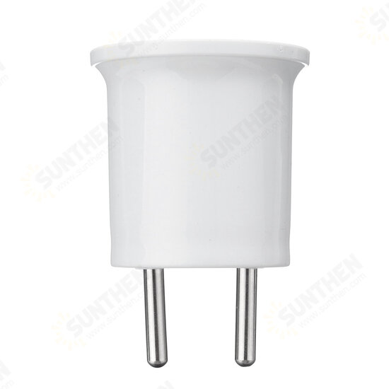 E27 Light Socket To EU/US Plug Holder Adapter Converter For Bulb Lamp