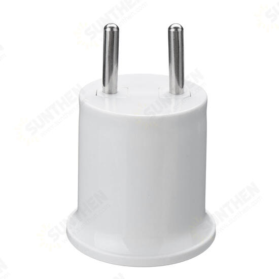 E27 Light Socket To EU/US Plug Holder Adapter Converter For Bulb Lamp