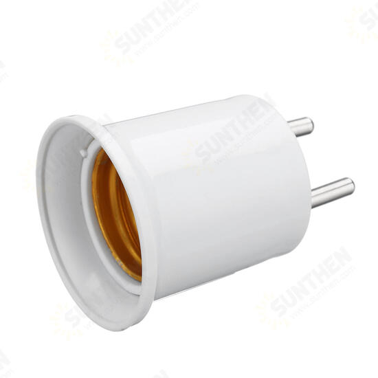 E27 Light Socket To EU/US Plug Holder Adapter Converter For Bulb Lamp