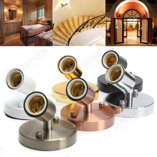 E27 Modern Edison Vintage Ceiling Rose Light Wall Lamp Bulb Holder Socket