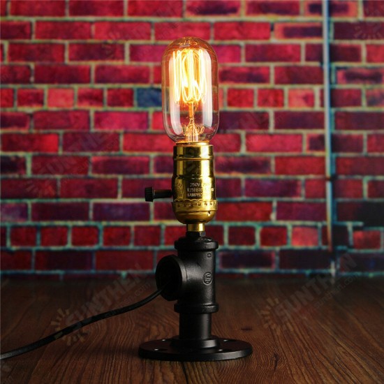 E27 Retro Industrial Vintage Edison Bedside Desk Light Socket Table Reading Lamp Holder With Adapter