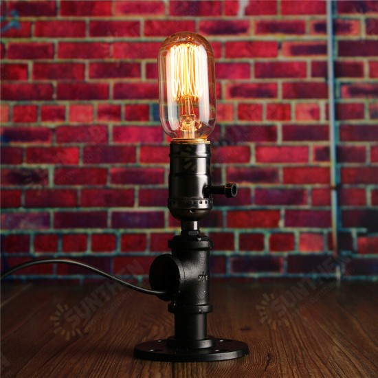 E27 Retro Industrial Vintage Edison Bedside Desk Light Socket Table Reading Lamp Holder With Adapter