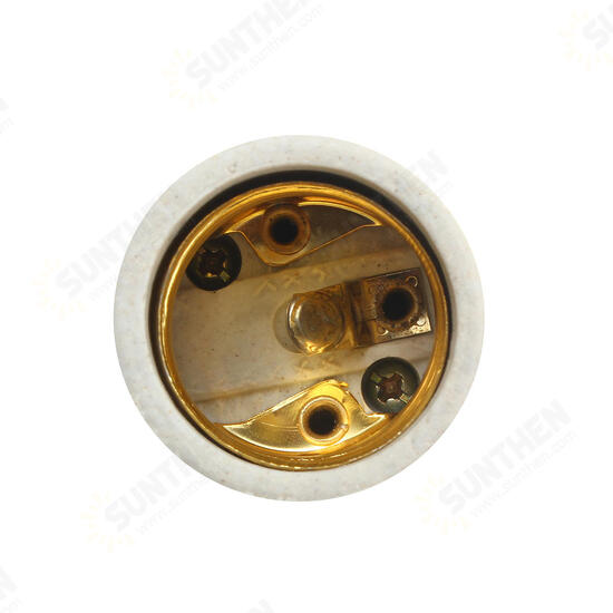 E27 Retro Vintage Edison Ceramic Screw Round Shape Bulb Adapter Hang Lamp Holder Light Socket Fitting