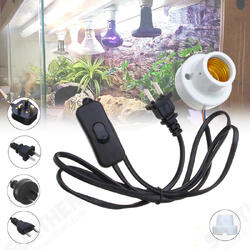 E27 Straight Mouth Reptile Ceramic Heat Lampholder Bulb Adapter with Switch AC110-240V E27 Straight Mouth Reptile Ceramic Heat Lampholder Bulb Adapter with Switch AC110-240V