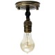E27/E26 Edison Vintage Light Bulb Socket Silver/Golden/Green Patina/Black Holder 110-240V