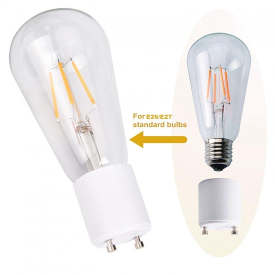 2PCS 1000W 250V GU24 To E27 E26 Heat Resistant Bulb Lamp Adapter Socket