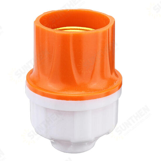 Orange Suspended Lamp Holder E27 Screw Socket Light Bulb Adapter AC250V