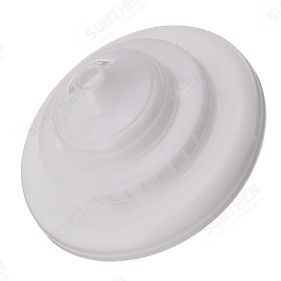 White Engineering Line Zero Plastic Round Hanging Box Ceiling Lamp Holder Light Bulb Adapter