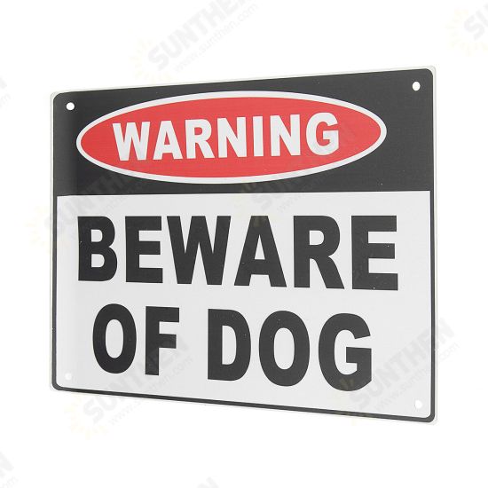 200x300mm Warning Beware of Dog Aluminium Safety Warning Sign House Door Wall Sticker