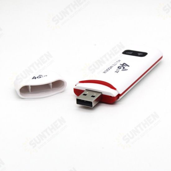 4G Wifi LTE Wireless Router B1/B3/B7/B8/B20 USB Network Card Unicom Telecom with Light Red Shell EU Version