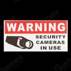 8Pcs Security Camera In Use Self-adhensive Stickers Safety Signs Decal Waterproof 8Pcs Security Camera In Use Self-adhensive Stickers Safety Signs Decal Waterproof