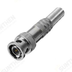 BNC Male Connector for RG-59 Coaxial Cable Brass End Crimp Cable CCTV Camera BNC Welding Connector BNC Male Connector for RG-59 Coaxial Cable Brass End Crimp Cable CCTV Camera BNC Welding Connector