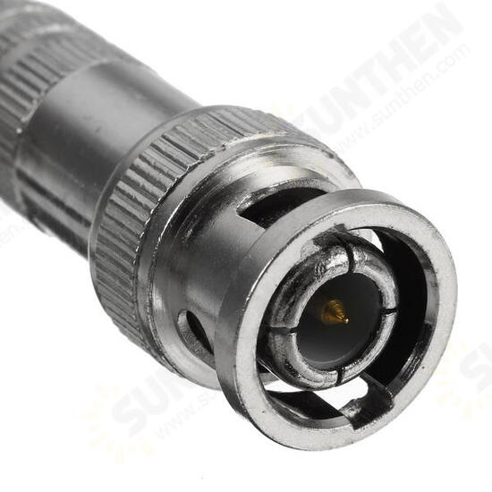 BNC Male Connector for RG-59 Coaxial Cable Brass End Crimp Cable CCTV Camera BNC Welding Connector